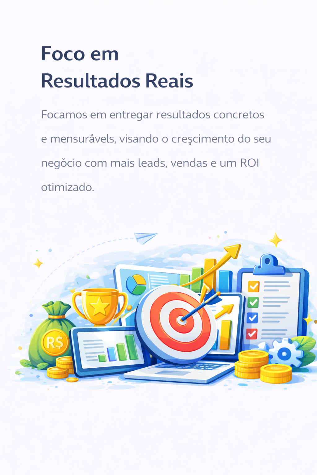 Estratégias de marketing digital focadas em resultados reais, geração de leads, vendas e crescimento online das empresas.