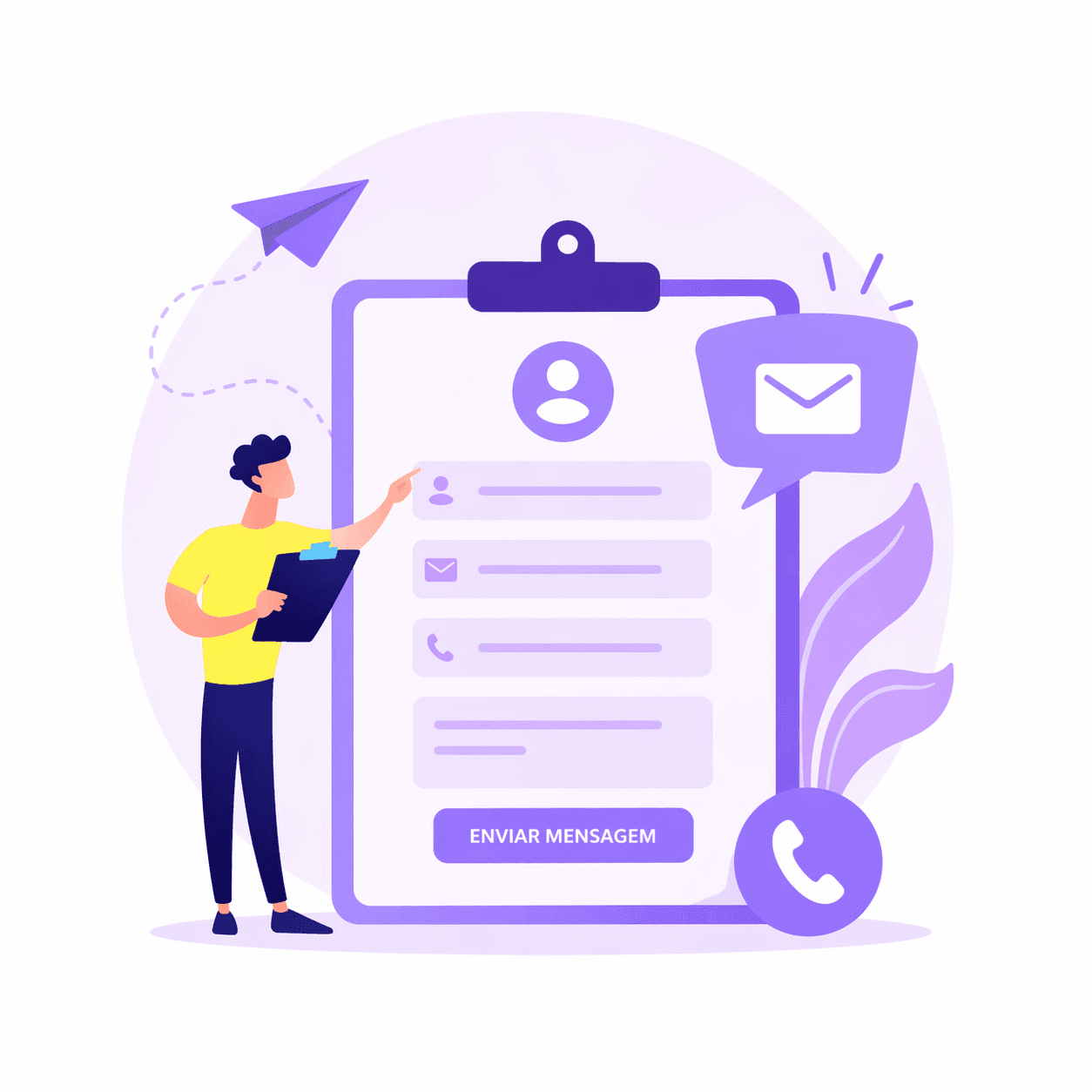 Formulário de contato para criação de sites e landing pages em São Paulo.